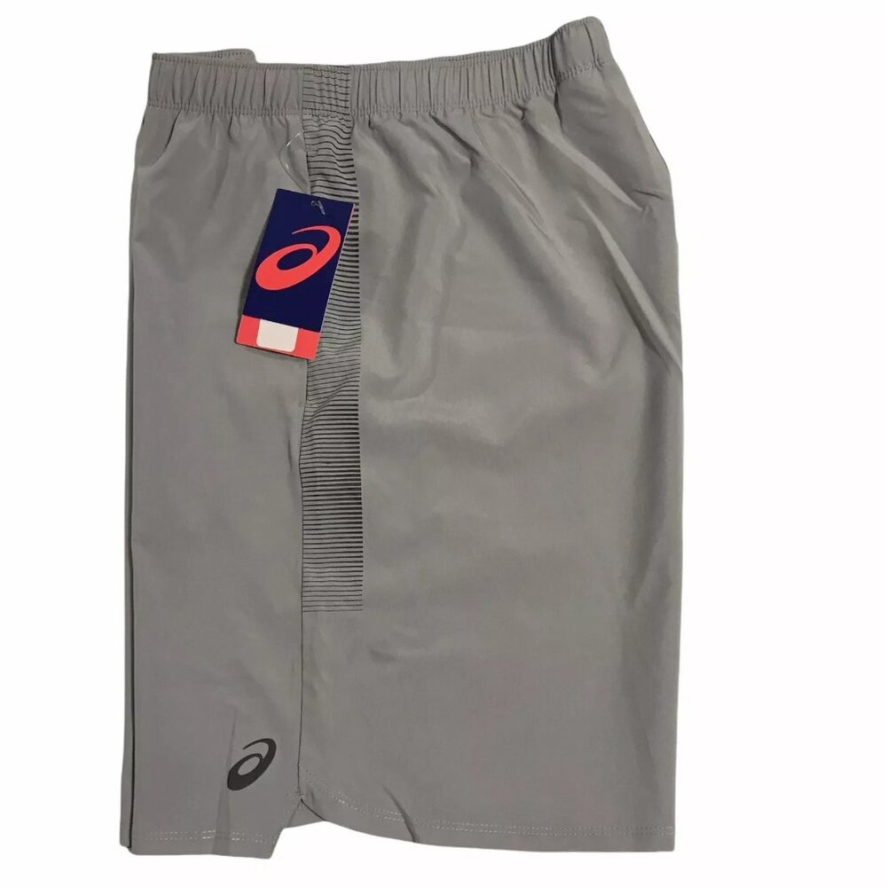 ASICS Men’s Athletic Training Shorts‎ M (32x9) Gray Quick Dry Reflective Stretch